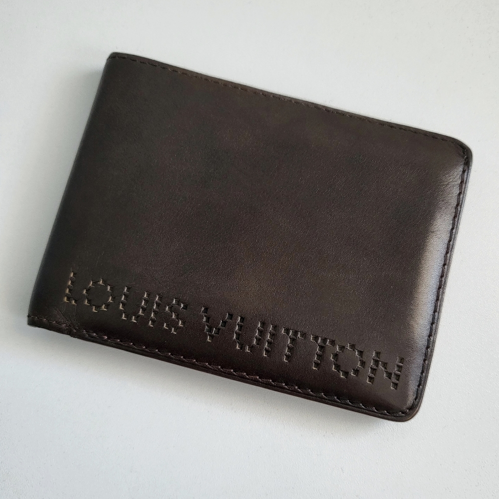 Louis Vuitton Men's Perforated Logo All-leather Wallet